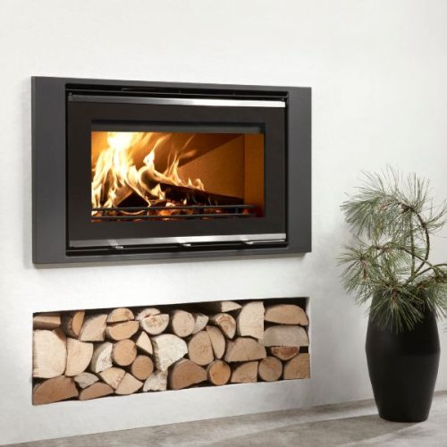 Sleek and streamlined, extra wide inset stoves from Eurostove